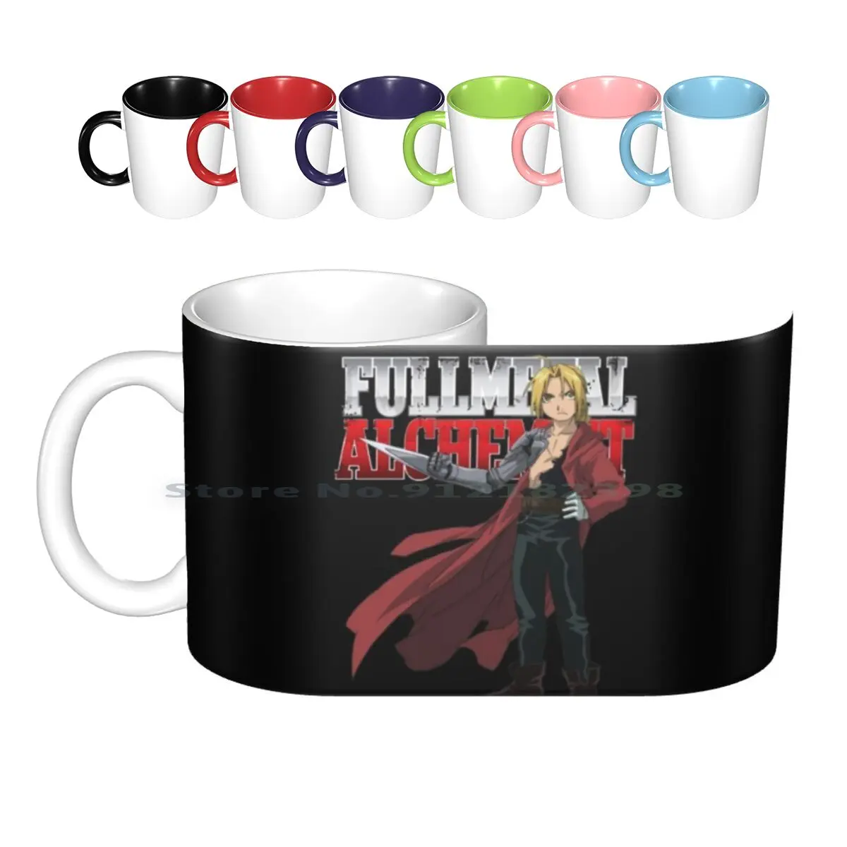 Fullmetal Alchemist Ceramic Mugs Coffee Cups Milk Tea Mug Fullmetal Alchemist Fullmetal Fullmetal Alchemist Fan Edward Elric