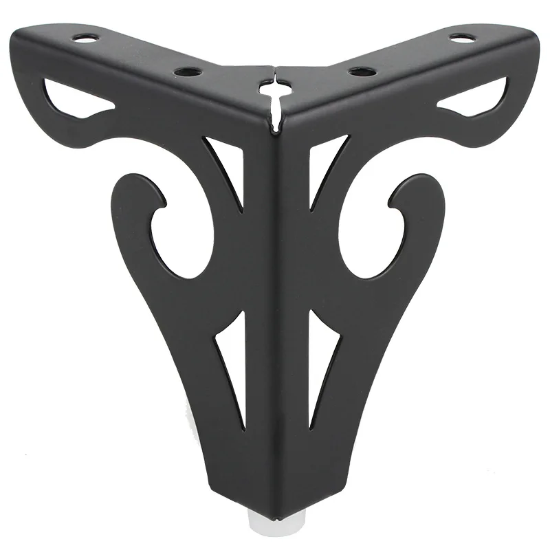 4pcs Gold/Black/Silver Iron Sofa Leg Hollow Cabinet Foot European Furniture Holder Side Tea Table Legs