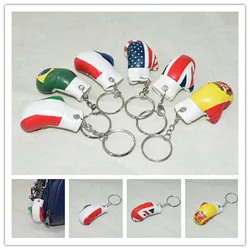 6CM Mini Simulation Gloves Key Chain Cute Fashion Gift Boxing Set Sports keychain Ornament Boxing Gloves Pendant KeyRing K2467