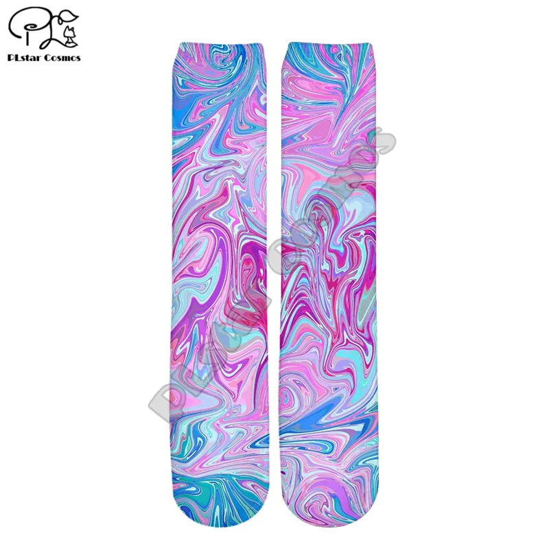 

PLstar Cosmos Psychedel Colorful Art 3D Printed 2021 New Fashion Cotton Socks Brand Warm Stocking Unisex Casual Sock Style-A41