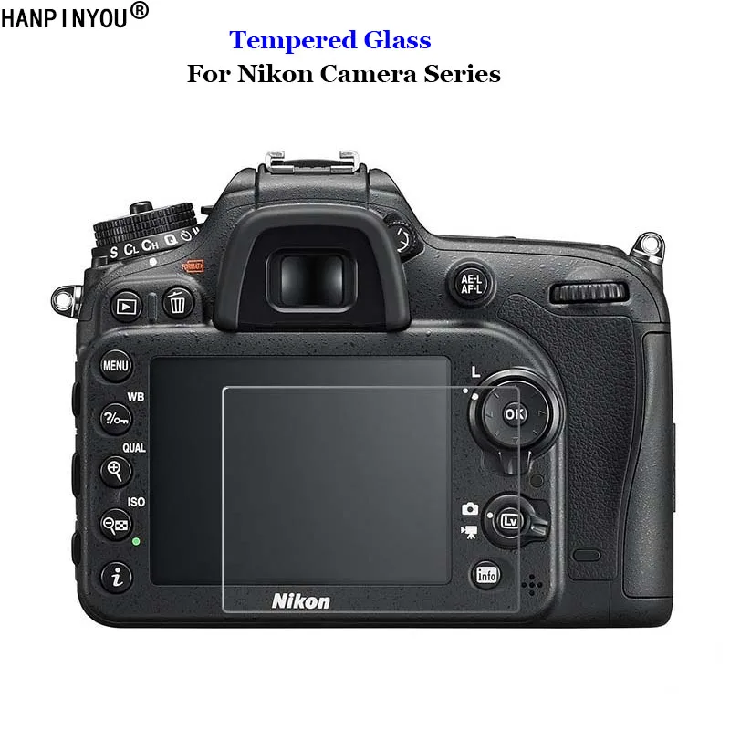 For Nikon D800 D810 D850 D7100 D7200 D750 D6 D600 D610 D5 D500 D5100 D5200 Tempered Glass 9H Camera LCD Screen Protector Film