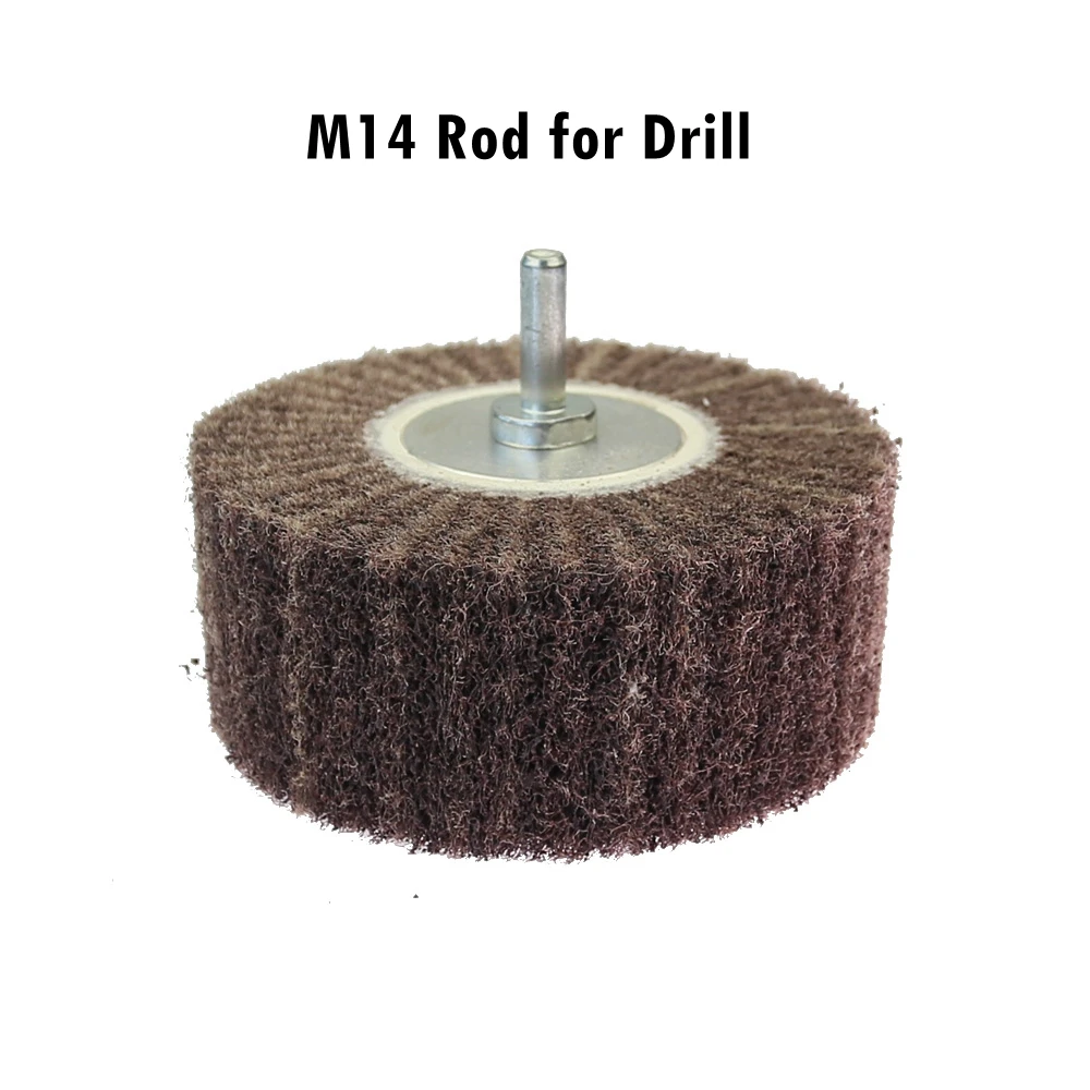 Roestvrij Staal Polijsten Wiel 120*50Mm * M14 Hoek Grinding Metalen Spiegel Afwerking Tool