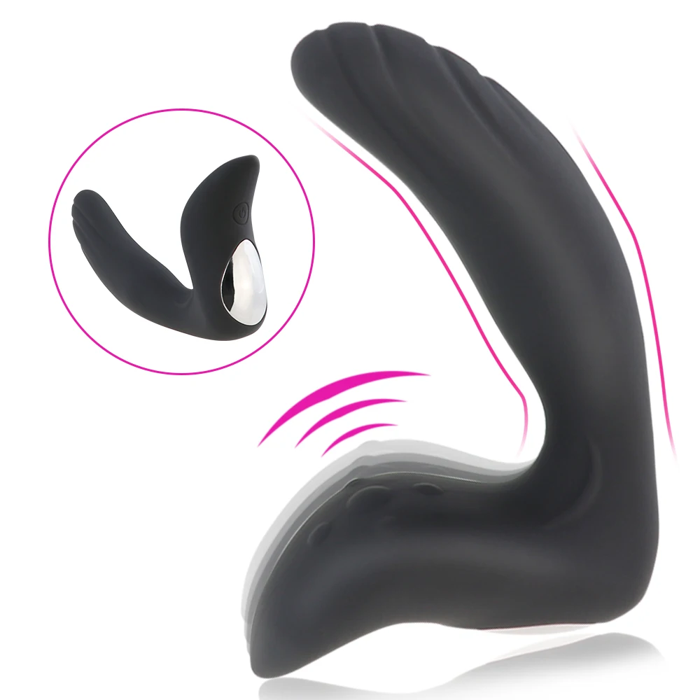 

Male Prostate Massage Vibrator Anal Plug Silicone Anal Plug Vibrator Powerful Motors 10 Stimulation Patterns Butt Plug Sex Toys