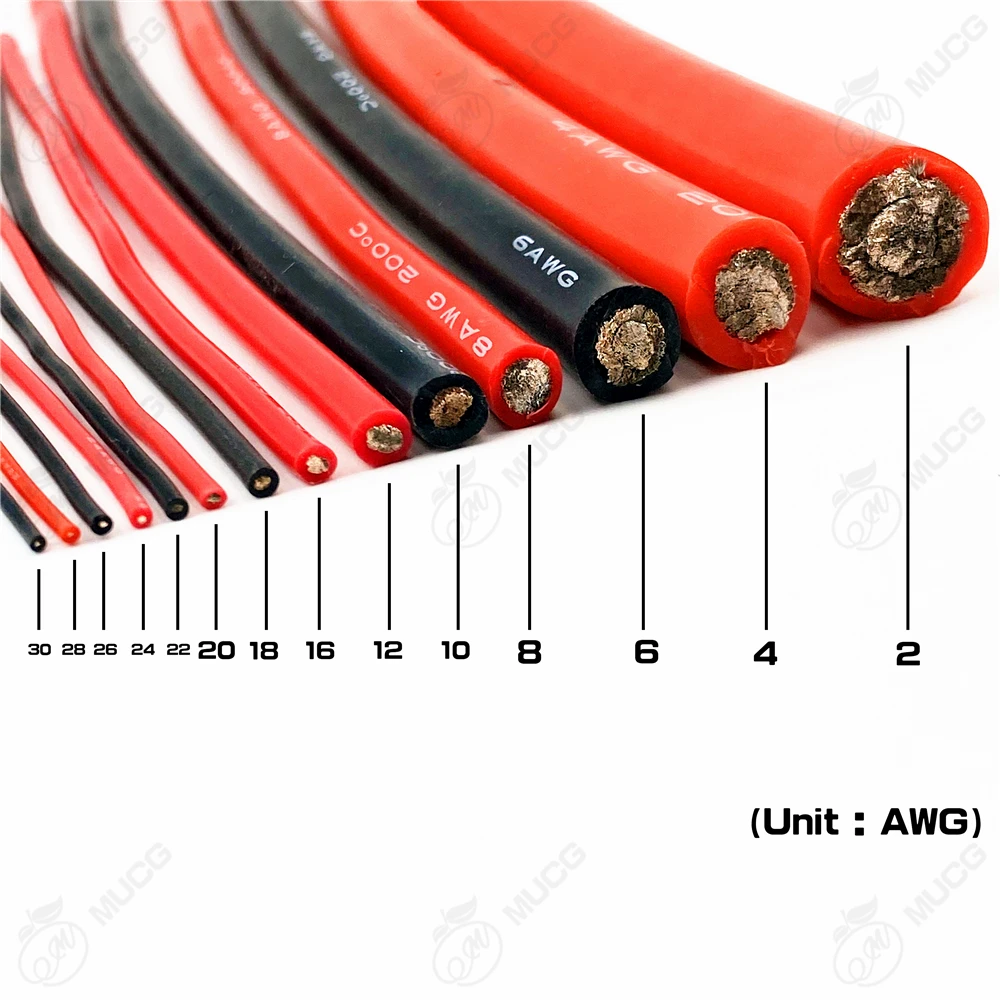 Silicone wire Electric cable Tinned Copper Automotive wires 28 26 24 22 20 18 16 14 awg 4awg 6awg 8awg 10awg 12awg 14awg 16awg