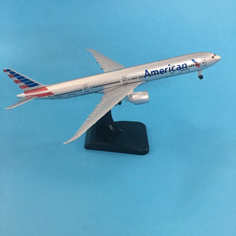 20CM American Airlines Boeing 777 Airplane model United States B777 Plane model 16CM Alloy Metal Diecast  Aircraft model Toy