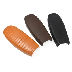 640MM Vintage Retro Motorcycle Custom Yellow Caterpillar Stripe Flat Double Seat Cushion mash125/250