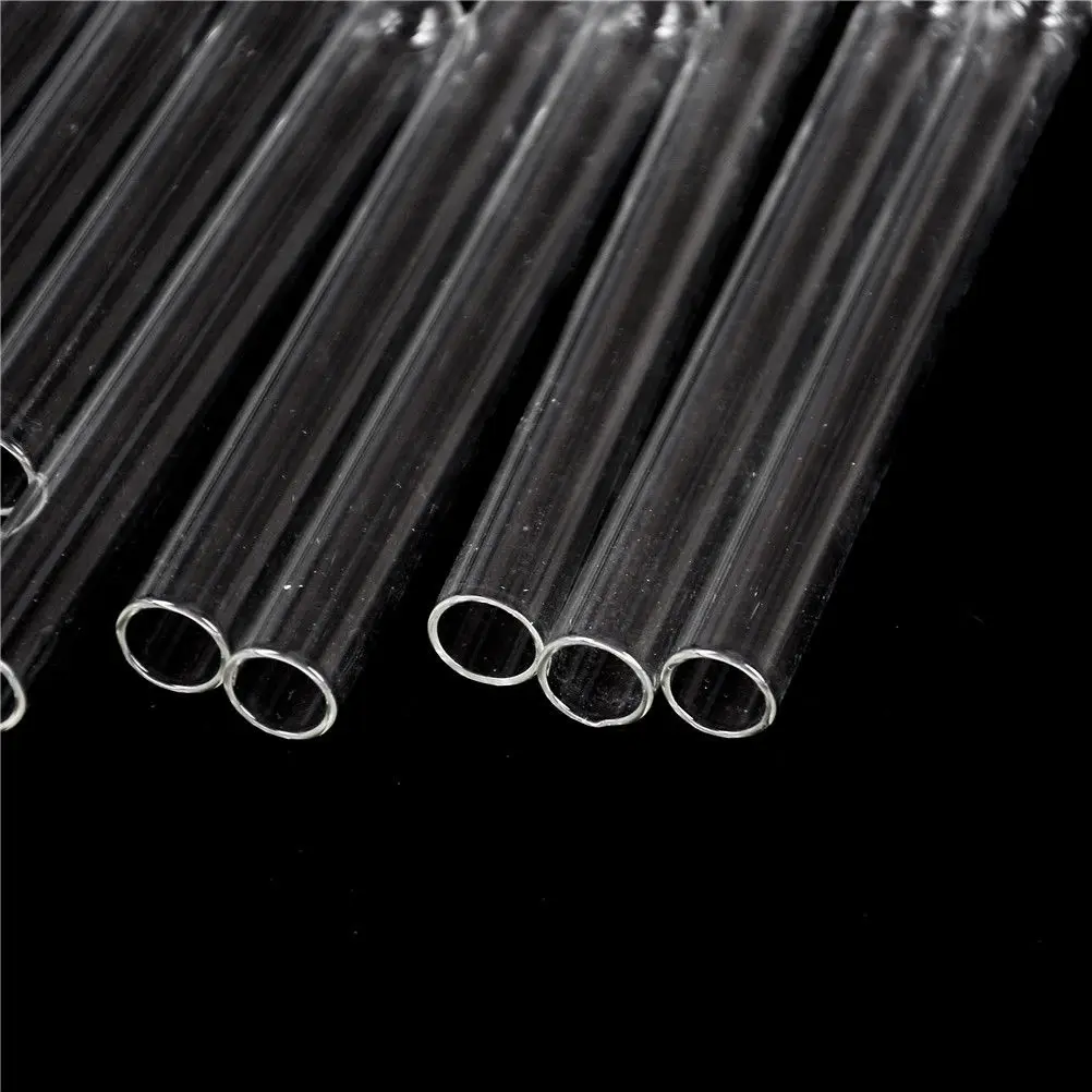 10pcs/lot Transparent Pyrex Glass Blowing Tubes 100mm Long Thick Wall Test Tube 10*100mm