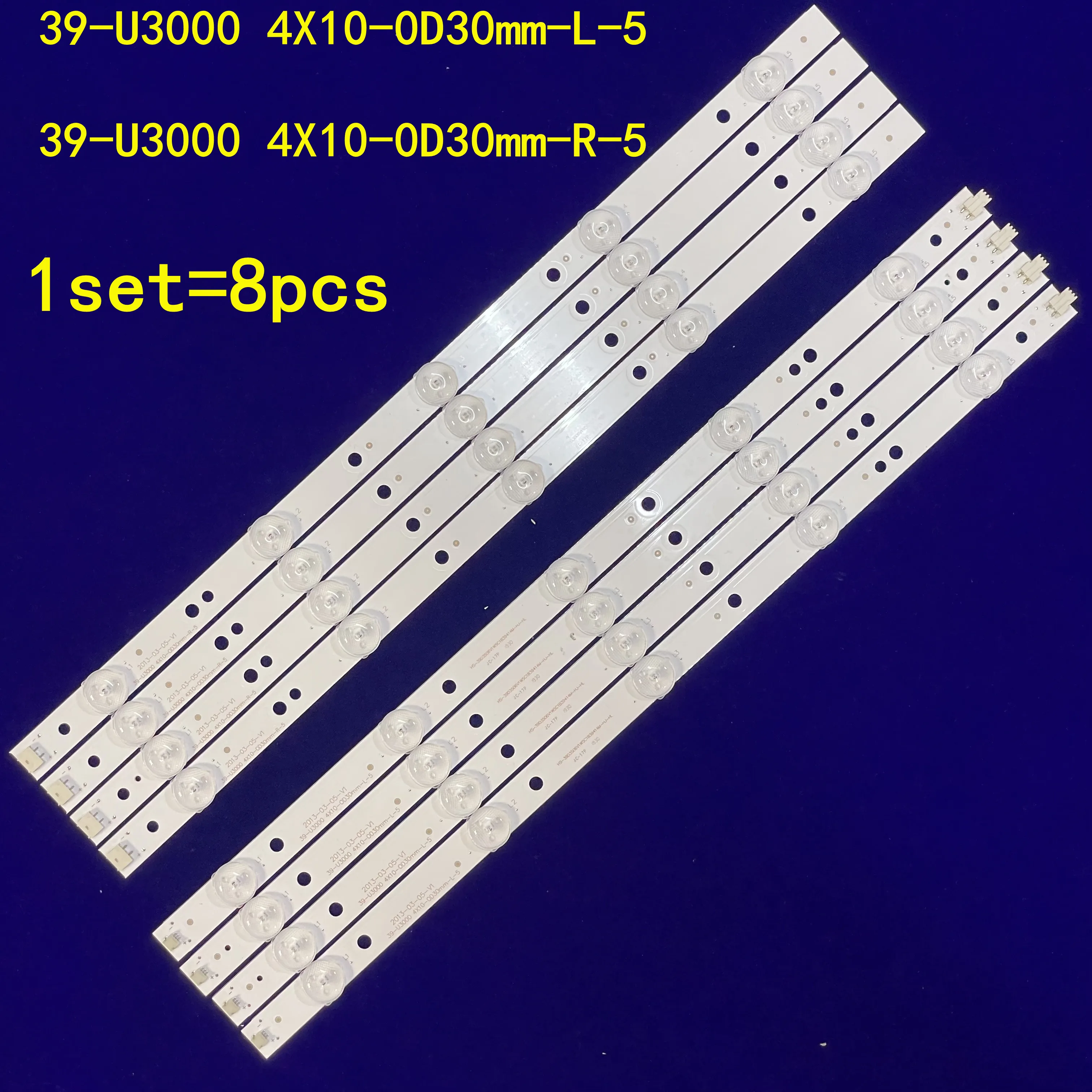 LED Backlight strip 5 lamp for Haier LD39U3100 lamp strip LD39U3200 lamp strip 39-U3000 4X10-0D30mmL R-5