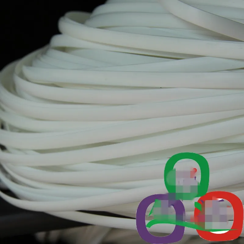 500G White Color Imitation Flat Synthetic Rattan 8MM Wide Weaving Material Plastic PE Rattan For Knit And Repair Chair Table