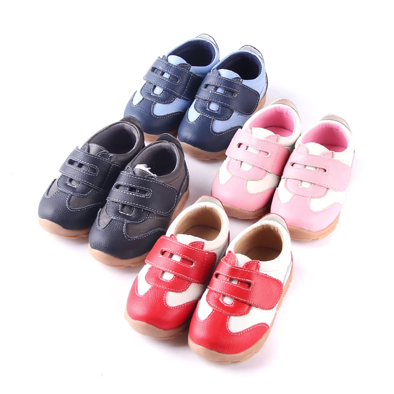 Antislip girls comfortable genuine leather toddler kids sports shoes sneaker