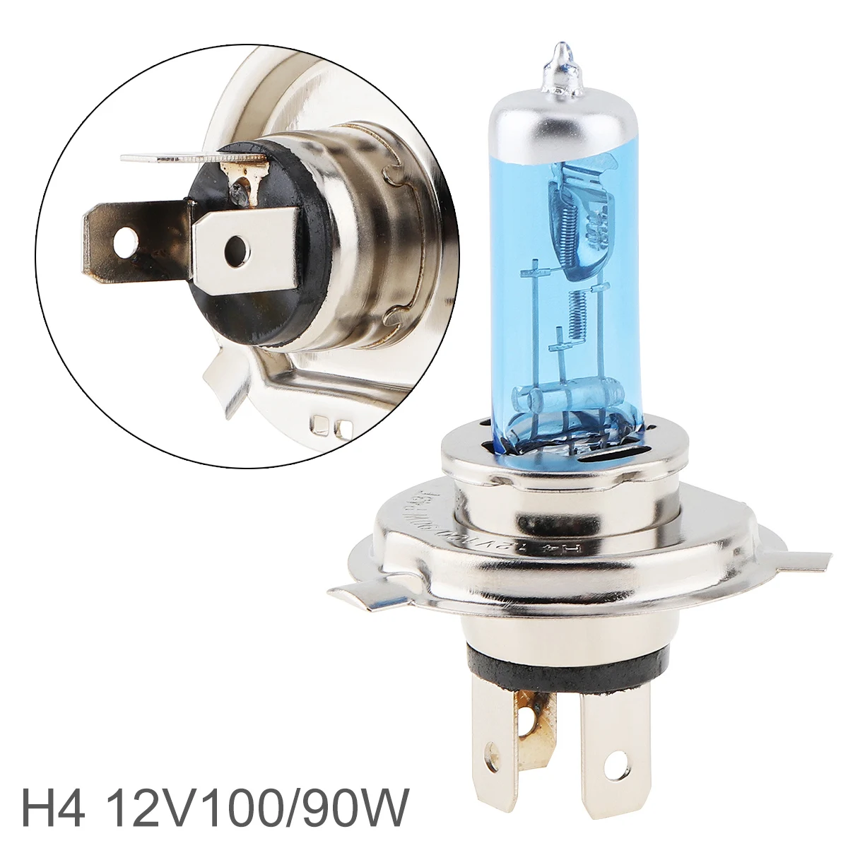 Car light  H4 100 / 90W 5000K White Light Super Bright Car Xenon Halogen Lamp Auto Front Headlight Fog Bulb Hot