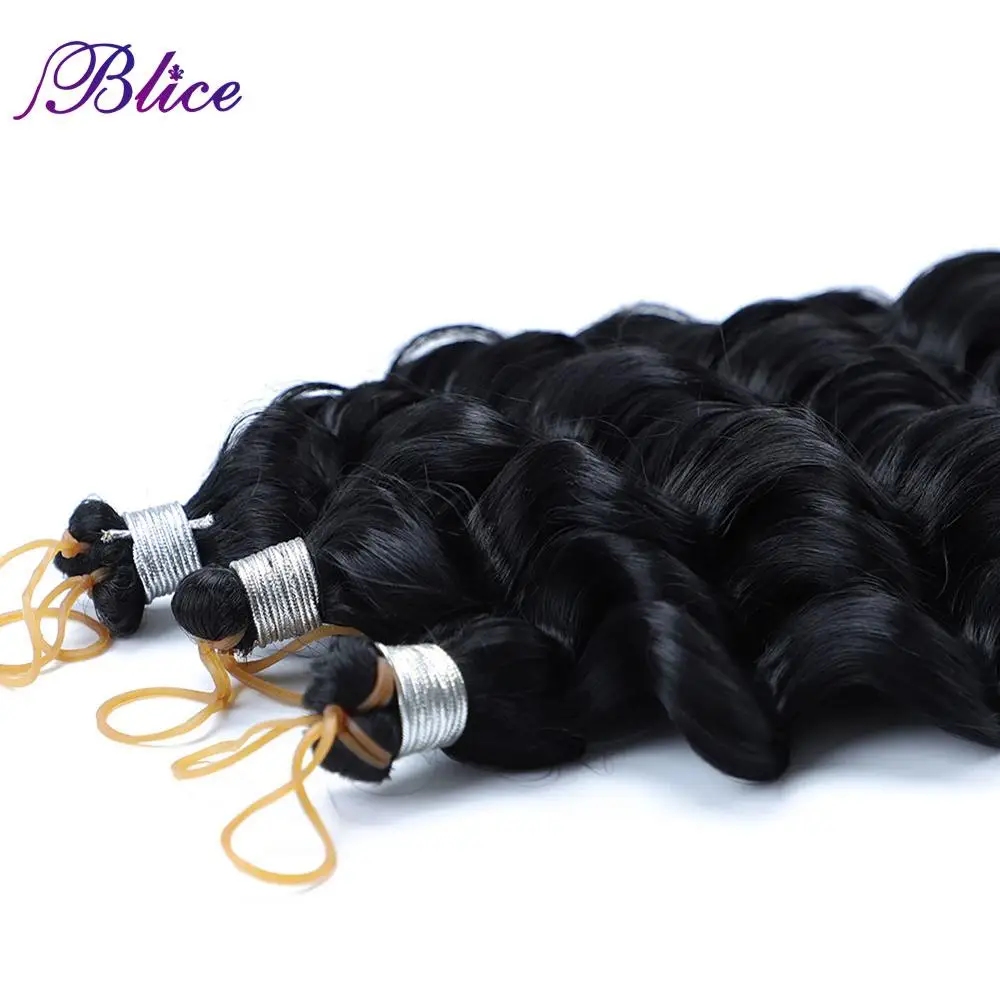 Blice Synthetic Braid Hair Extensions No Weft Hair Weaving  Freetress Crochet Latch Hair One Bundle Sale For Black Women