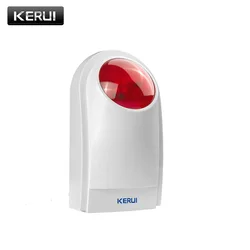 KERUI-J008 Strobe Light Sensor para Home Garage Alarme Sistema de Segurança, interior e exterior, sirene intermitente sem fio, 110dB