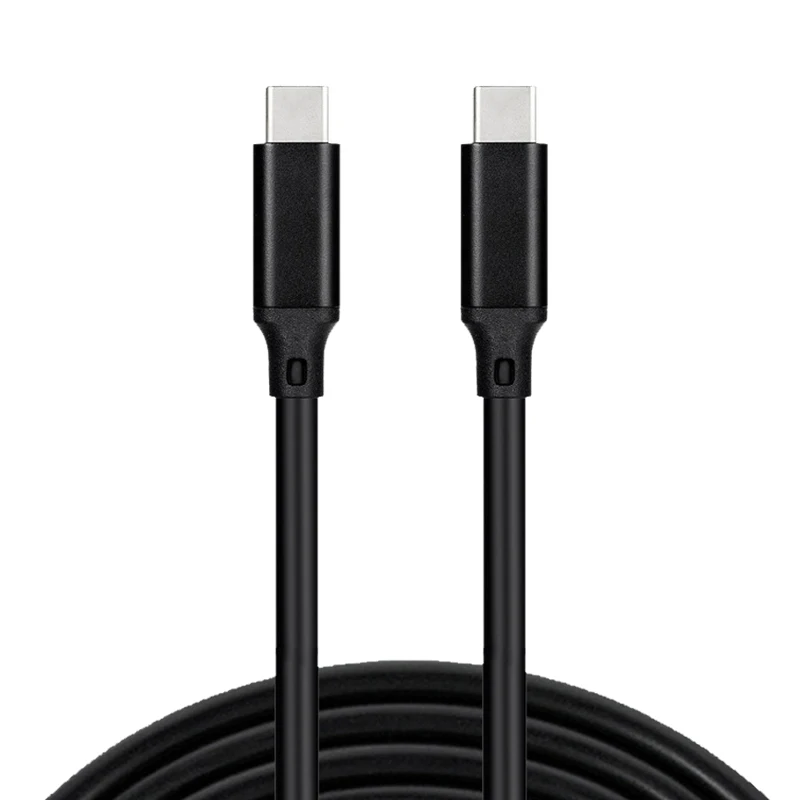 كابل بيانات من النوع c إلى النوع c 100W 5A ، شحن سريع ، USB c ، ذكر إلى ذكر ، للكمبيوتر اللوحي والقرص الصلب