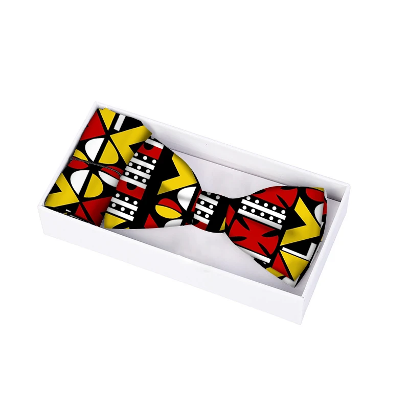 

African Ankara bow tie, Nigerian Pre-Tied Bow Tie for men and women kids Daddy-Son Outfits Gifts set for him Men Wedding Party