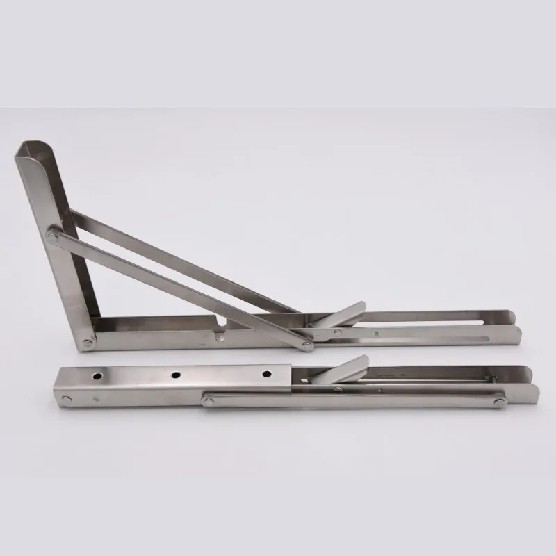 2pcs 12\'\' Table Bracket Stainless Steel Wall Mounted Folding Table Shelf Support Bracket for home marine boat yacht accessories