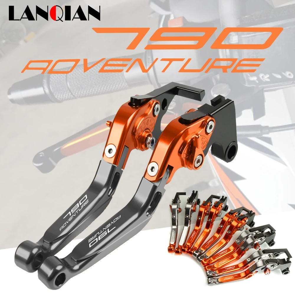 

For 790 adventure Motorcycle Accessories Folding Extendable Brake Clutch Levers 790ADVENTURE 790 ADV R 2017 2018 2019