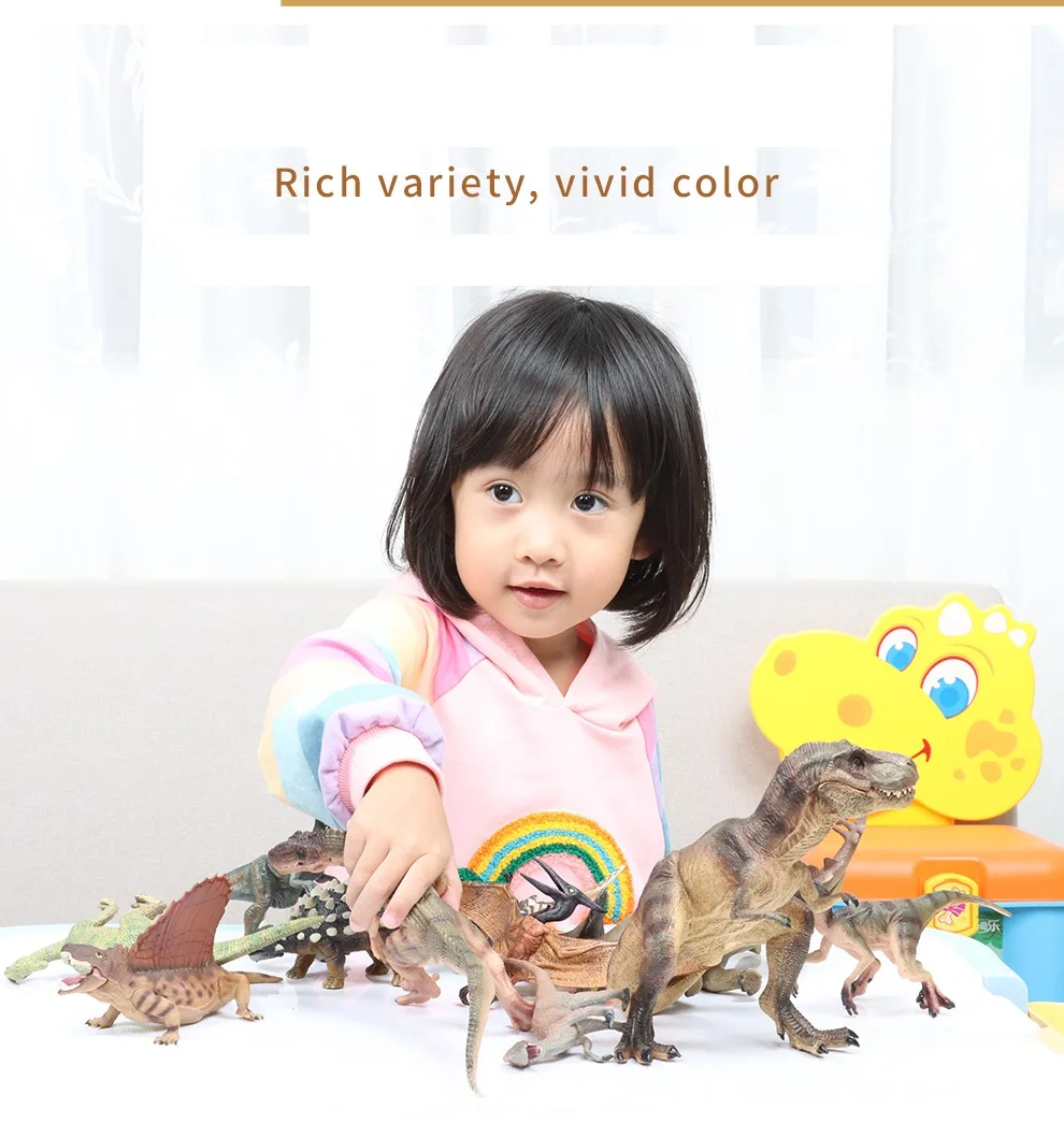 Simulated ancient dinosaur animals model Static Plastic Environmental PVC Cognition decoration children's gift p0666