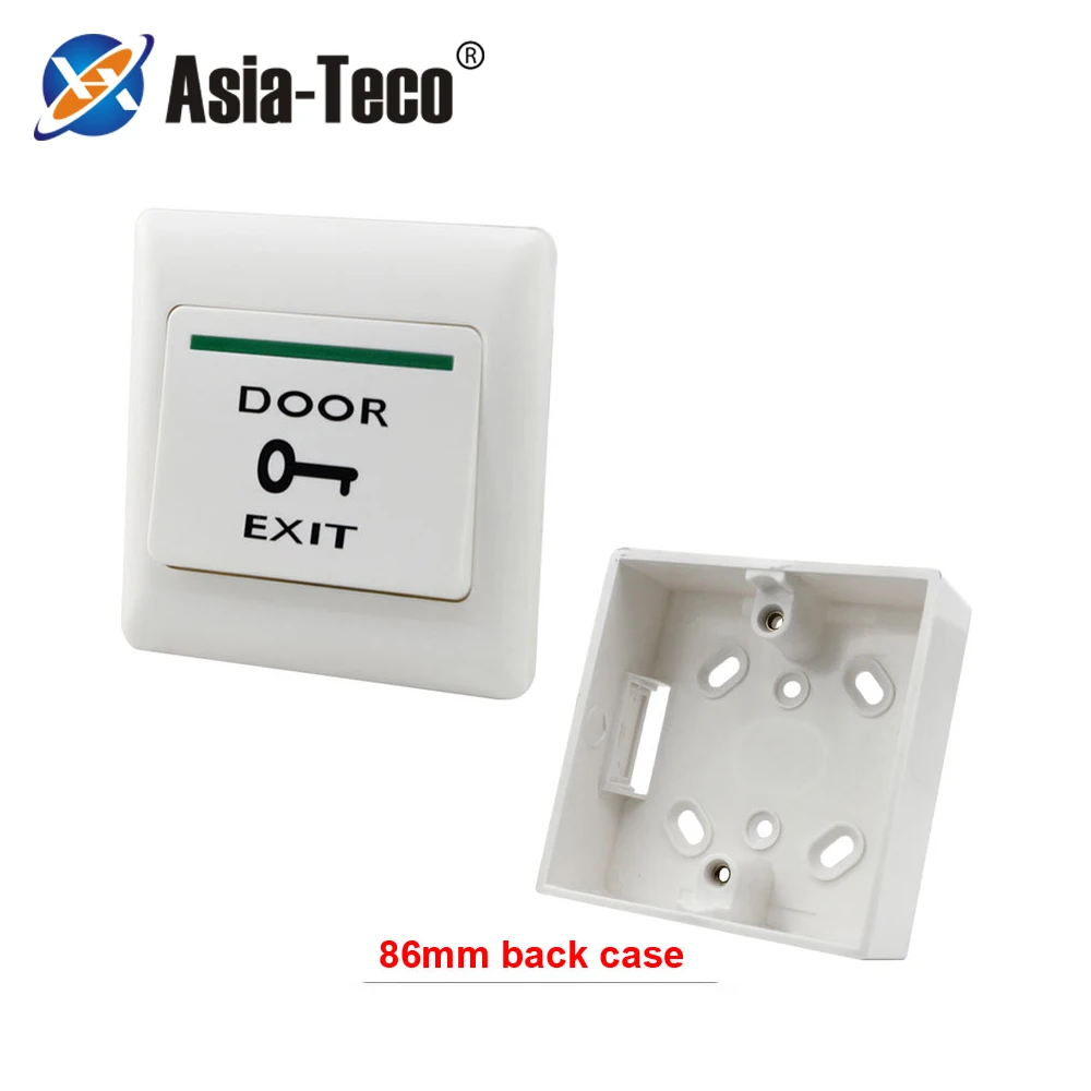 

Door Exit Button Release Push Switch for Electronic Door Lock NO COM lock Sensor Switche access push with 86mm with back case