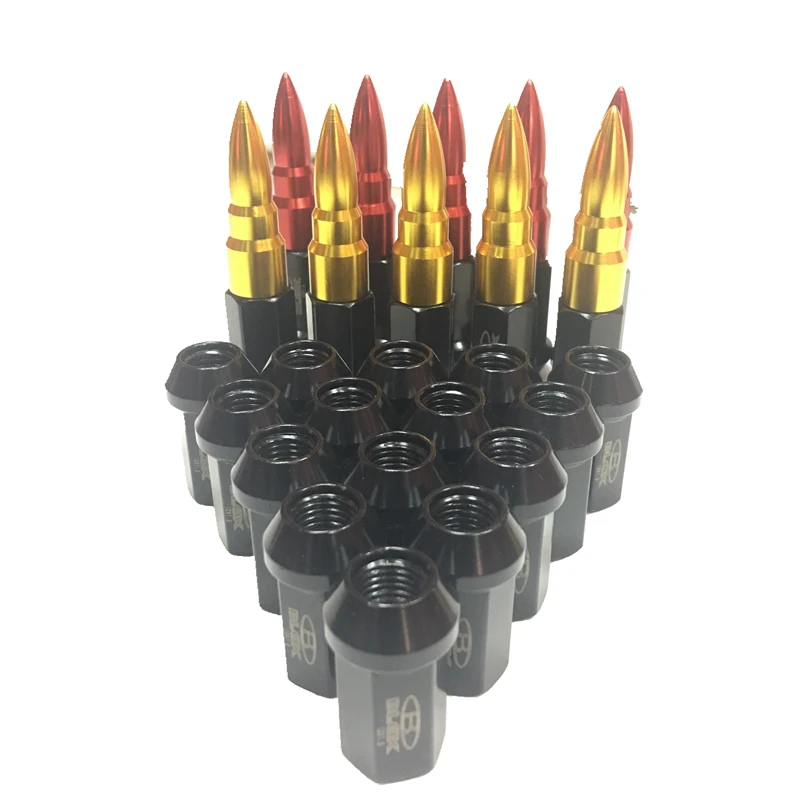 Univserسال Blox سبايك جنوط عجلات العروه المكسرات الترباس M12 * 1.25 M12 * 1.5 مع المسامير الألومنيوم 20 قطعة/المجموعة