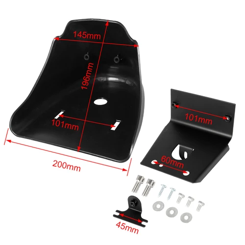 Imagen 2 del producto Guardabarros delantero para motocicleta, alerón inferior de carenado, Protector de presa de aire inferior, ABS, Harley Sportster XL, Iron 883, modelos 1200