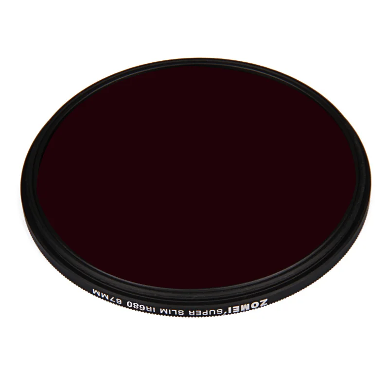 Zomei 680/720/760/850/950NM Infrared IR Filter Infrared mirror For DSLR lens Mirror Sliver Rimmed 46/49/52/55/58/62/67/72/77 mm