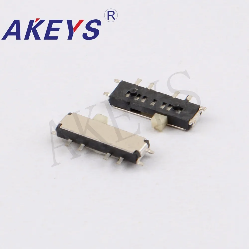 10pcs MSK-13C01 MINI slide switch 1P3T SMT SMD 3Positions 8Pin mini toggle switches micro slide switches with fixed pin MSK-02