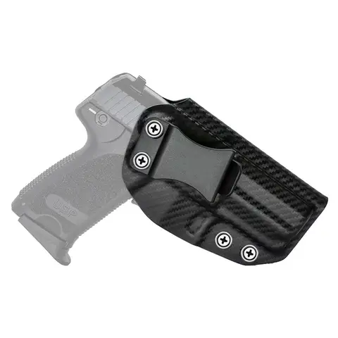 Carbon Fiber Kydex Inside Waistband Holster For HK USP 9mm .40 Compact Concealed Carry IWB Concealment  Case Right Hand