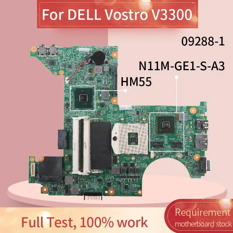 

CN-05JR09 05JR09 материнская плата для ноутбука DELL Vostro V3300 материнская плата для ноутбука 09288-1 N11M-GE1-S-A3 HM57