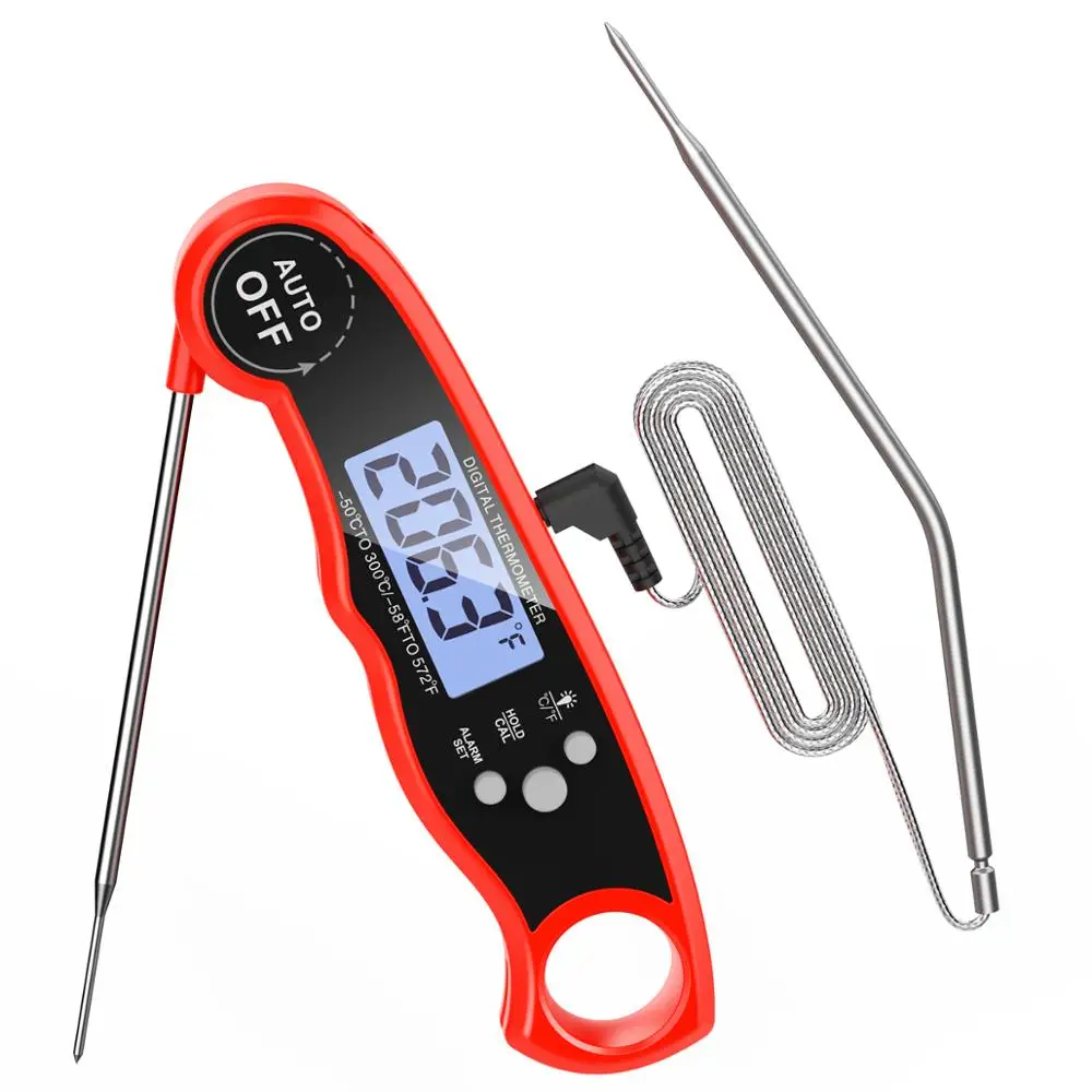 ORIA Food Thermometer Digital Kitchen bbq Thermometer Meat Water Milk Cooking Probe BBQ Electronic Oven Waterproof Kitchen Tools