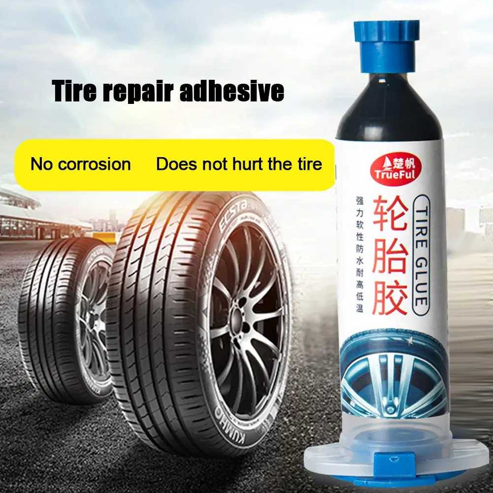 30ML Car Tire Rubber Repair Special Glue Motorcycle Tire Damage Repair Tire Crack Strong Black Plastic Tire Repair Glue