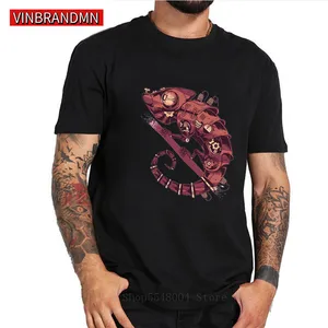 STEAMPUNK CHAMALEON T shirt men Mechanic Lizard T-shirt Animal Robot Zelig Tops tee Homme Lacertid Lacertilian Cabrite tee shirt