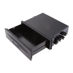 Universal Single Din Pocket Kit Car Drink Cup Holder In Dash Car One Din Audio Stereo Dashboard Pocket Car Storage Drawer Box