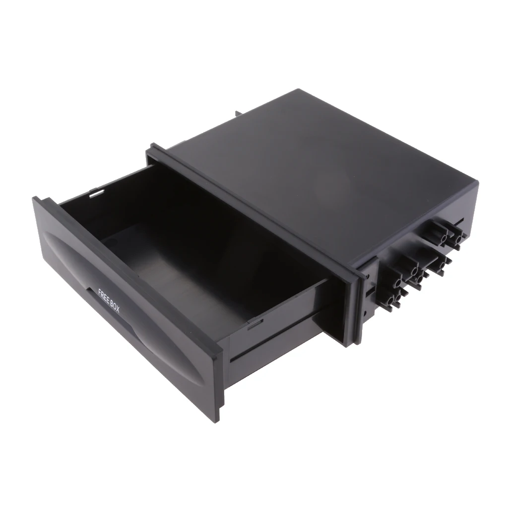 Universal Single Din Pocket Kit Car Drink Cup Holder In Dash Car One Din Audio Stereo Dashboard Pocket Car Storage Drawer Box