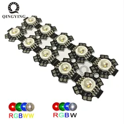 45mil 12W RGBW RGBWW High Power LED Light Emitter Bead RGB + Warm White or RGB + White 4 Chip LED Lamp Chip With 20mm PCB