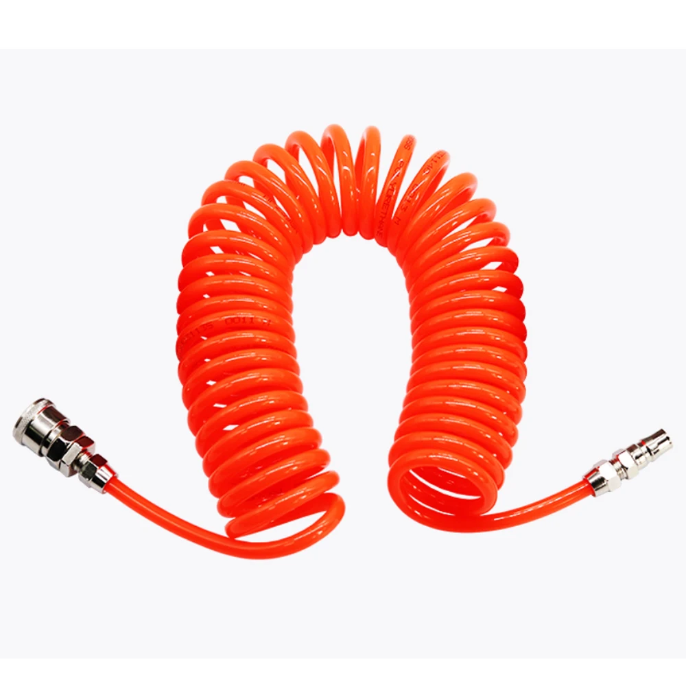 

WENXING PU 8mm x 5mm Polyurethane Air Compressor Hose Tube Flexible Air Tool With Connector PU0805 Spring Spiral Pipe 8*5