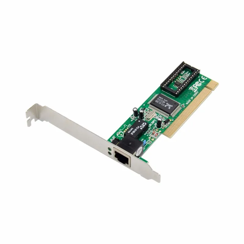 Pci para porta única rj45 10/100mbps placa de rede ethernet rápida placa adaptadora ethernet chipset rtl8139d crossover automático para pc