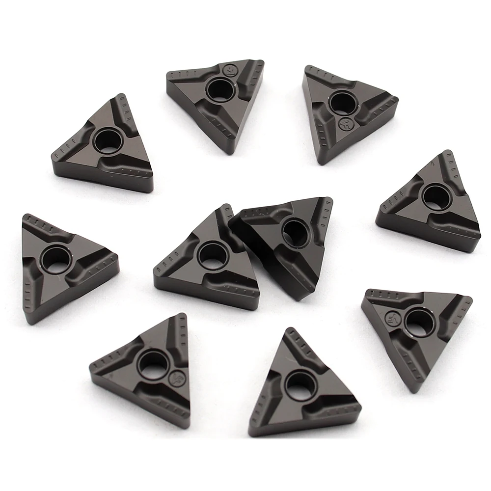 Herramienta de torneado externo TNMG160408, L-VF TT4125, acero de procesamiento, TNMG 160408, inserto de carburo, cortador de torno, 10 Uds.