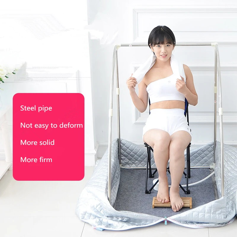 Portable Steam Bath Spa Slimming Household  Canbin Tent Room Hammam  Stainless Steel Pipe Steamer Heater