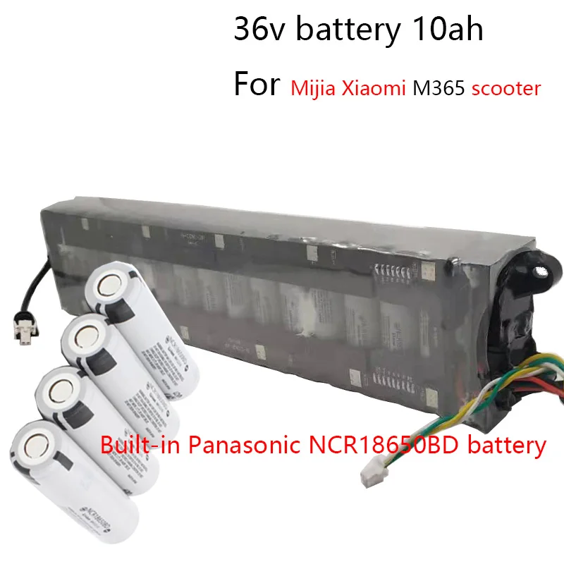 RUZII  36v10ah Built-in Panasonic  Li-ion Cell Pack, for Mijia Xiaomi m365 Electric Scooter  Large Capacity 15a  BMS 10S 3P