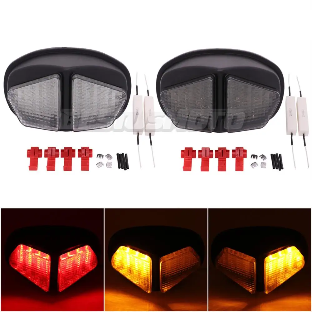 

Motorcycle Tail Light Brake Turn Signals Integrated LED Light For Triumph Daytona 600/650 2004-2005