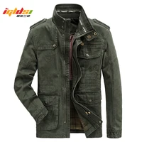 Chaqueta Cargo de invierno para Hombre, Chaqueta de piloto de la Fuerza Aérea militar informal de negocios de algodón con múltiples bolsillos, prendas de vestir, abrigos, Chaqueta para Hombre