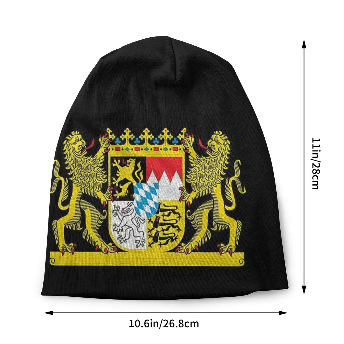 Bavaria Coat Of Arms Bonnet Hat Knitting Hats Fashion Autumn Winter Ski Skullies Beanies Hat Germany Flag German Spring Warm Cap