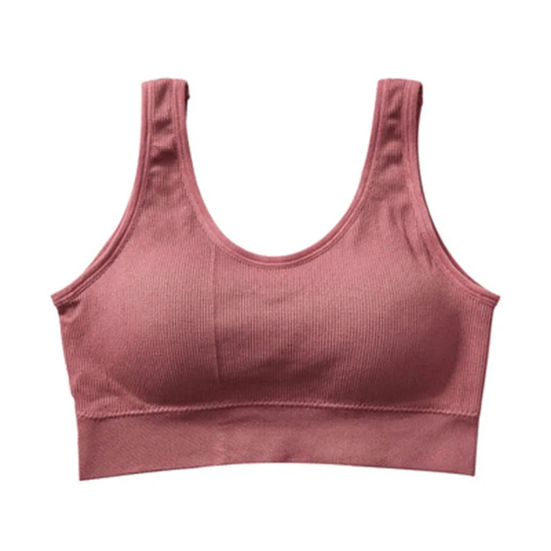 Women Seamless Bras Solid Color Brassiere Push Up Bra Cotton Bralette Comfortable Wireless Underwear V Back Female Sexy Lingerie