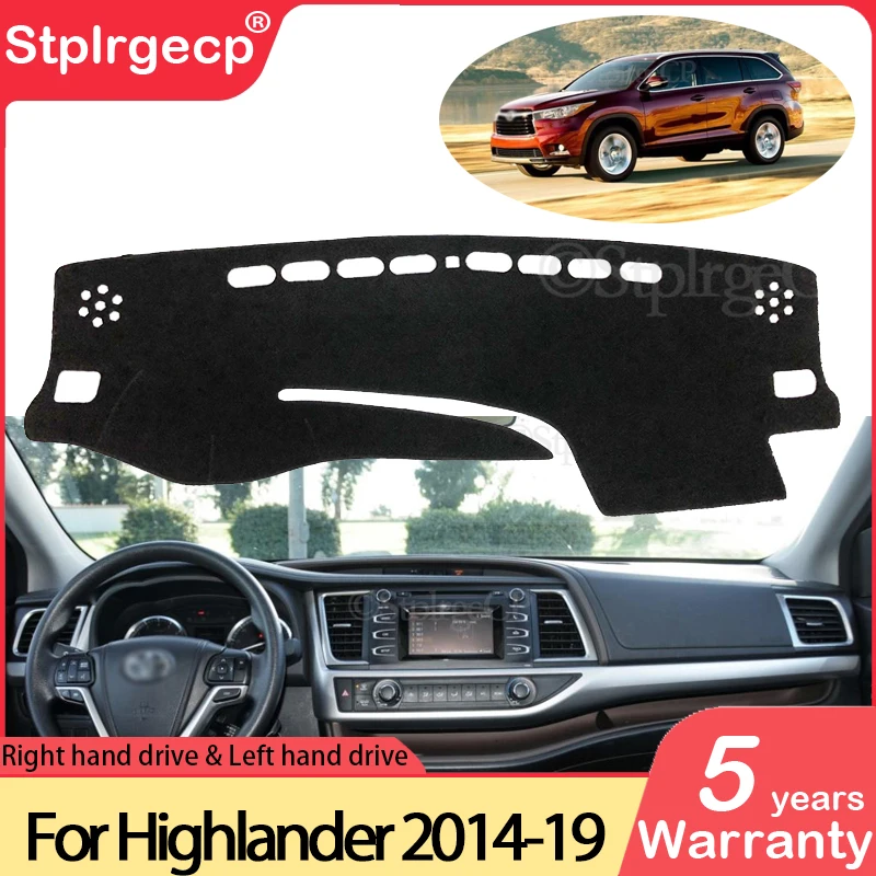 

for Toyota Highlander XU50 Kluger 2014~2019 Anti-Slip Mat Dashboard Cover Pad Sunshade Dashmat Carpet Accessories 2015 2017 2018