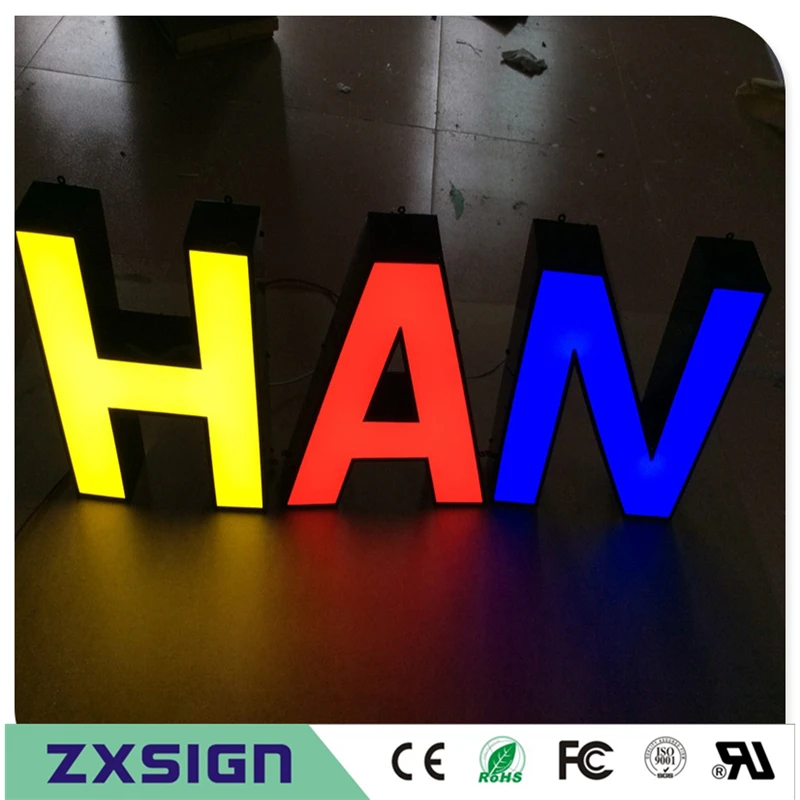 Factory Outlet Custom Outdoor Reclame Letters, Acryl Led Opslagtekens