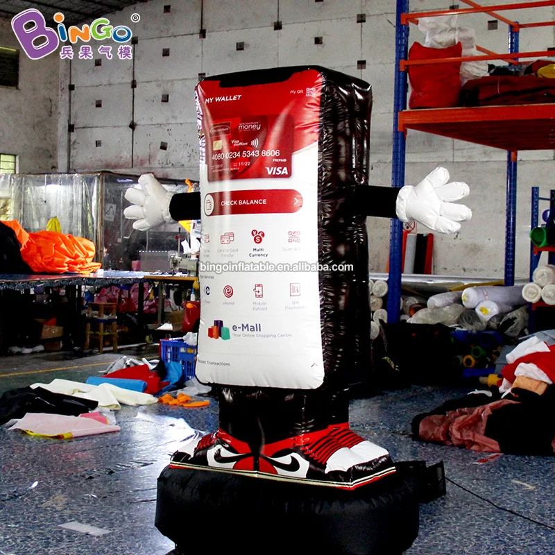 Customized 2.1 Meters Inflatable Mobile Phone Model Can Change LOGO for Shop Decoration / Advertising Inflatable Toy