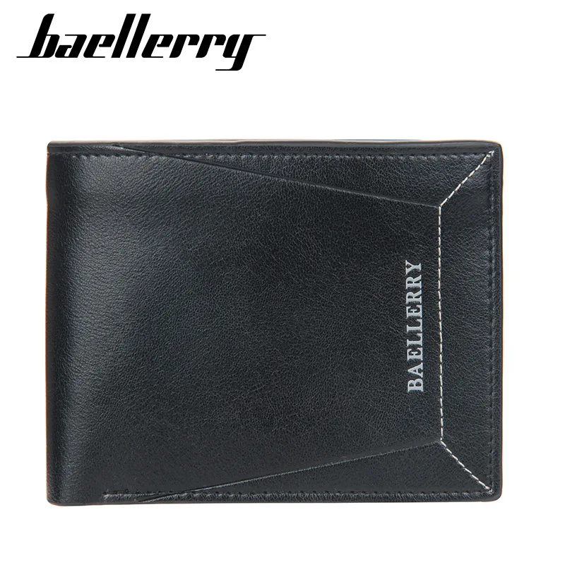 NEW Fashion Korean Men New Wallet Slim Short PU Leather Male Balck/Brown Wallets Vintage Business Mens Coin Purse Card Holder