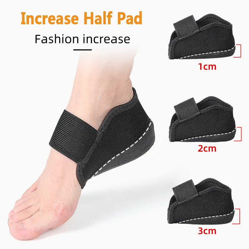 1-3 cm Unsichtbare Höhe Erhöhen Silikon Socken Gel Ferse Pad Orthopädische Arch Support Ferse Kissen Sohlen Einlegesohle fuß Unisex – Detail 7
