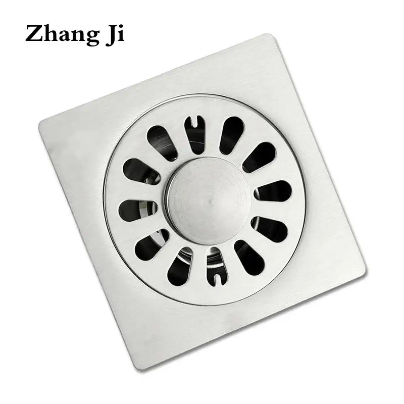 Zhang Ji Quality Stainless Steel Bathroom Deodorant Common Floor Drain Kitchen Waste Grates Shower Overflow Drain Floor ZJ014